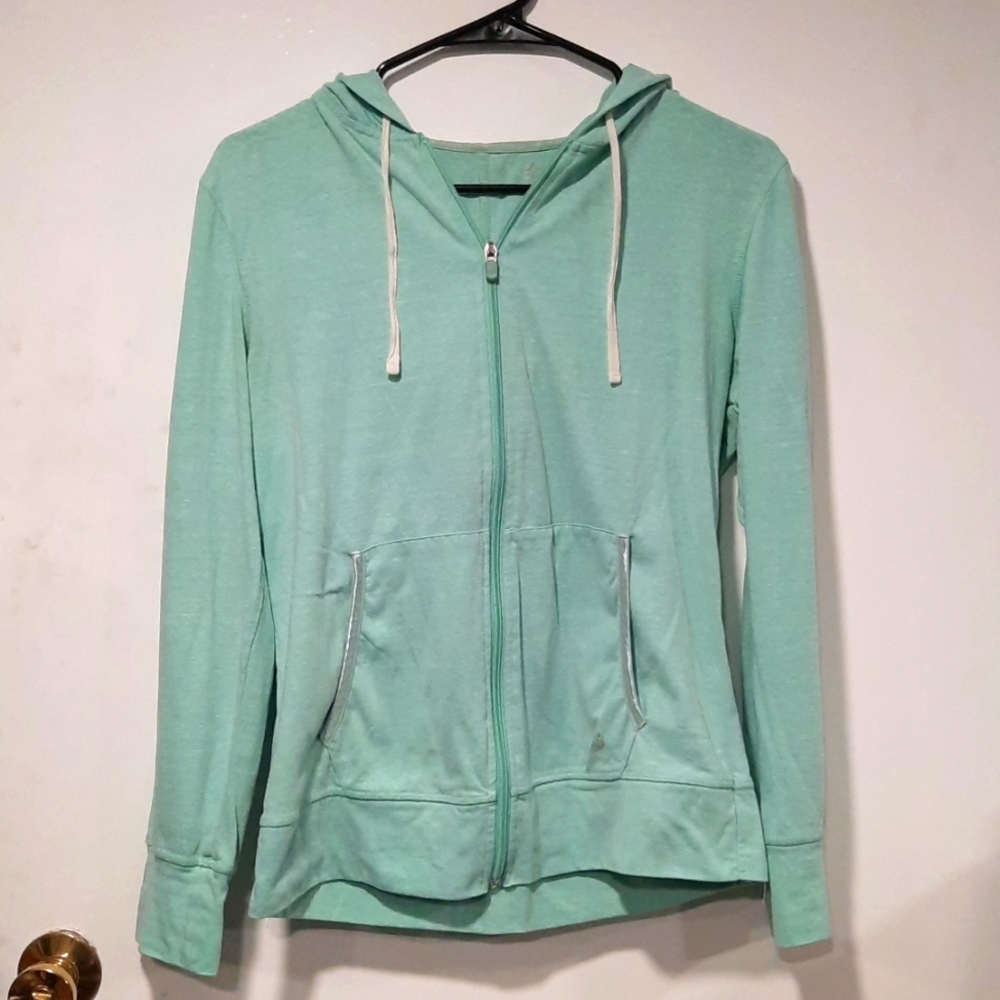 Mint Green Zipper Hoodie